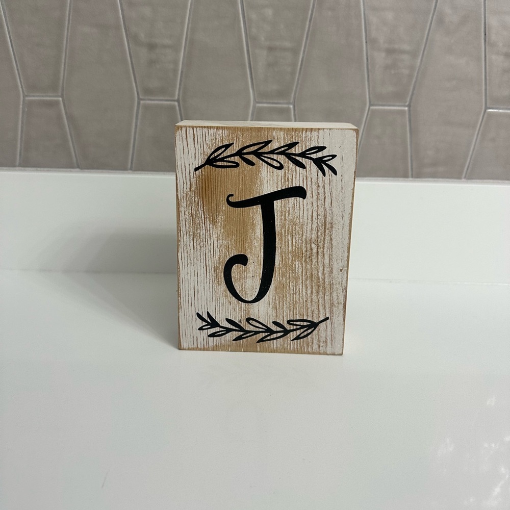 “J” home decor